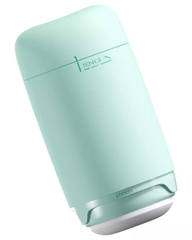 Image du masturbateur Tenga Puffy Mint Green, design ergonomique et couleur menthe-5