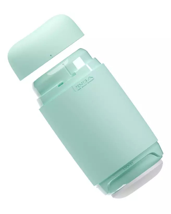 Image du masturbateur Tenga Puffy Mint Green, design ergonomique et couleur menthe-6