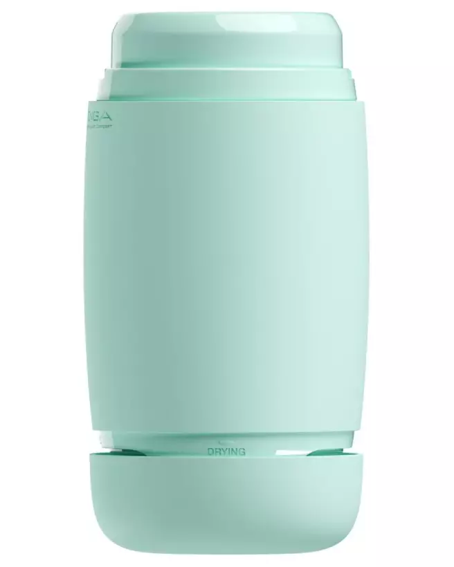 Image du masturbateur Tenga Puffy Mint Green, design ergonomique et couleur menthe-7