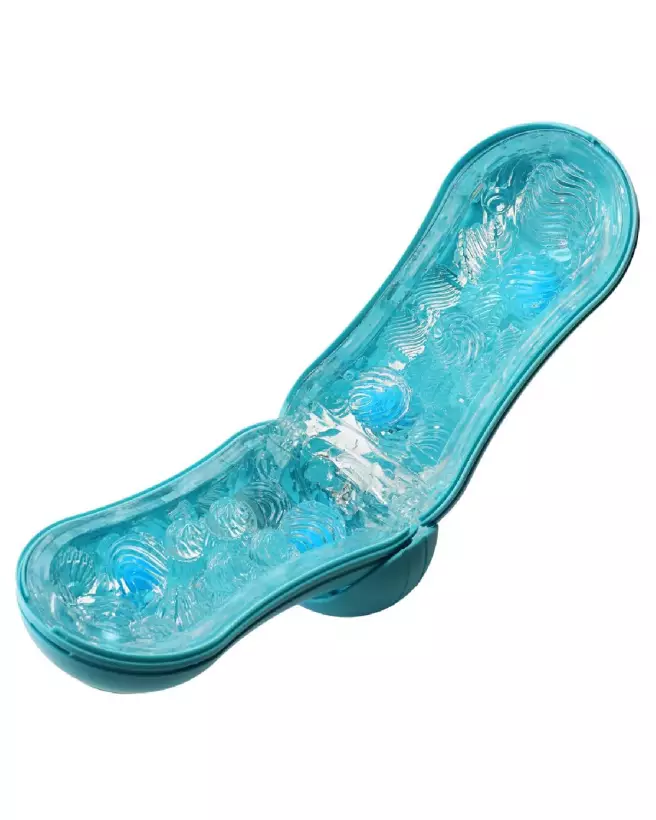 Image du masturbateur Tenga Flip Orb Ocean Blue, design innovant et ergonomique-3