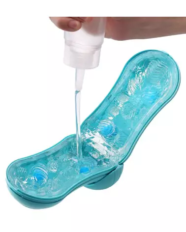 Image du masturbateur Tenga Flip Orb Ocean Blue, design innovant et ergonomique-4