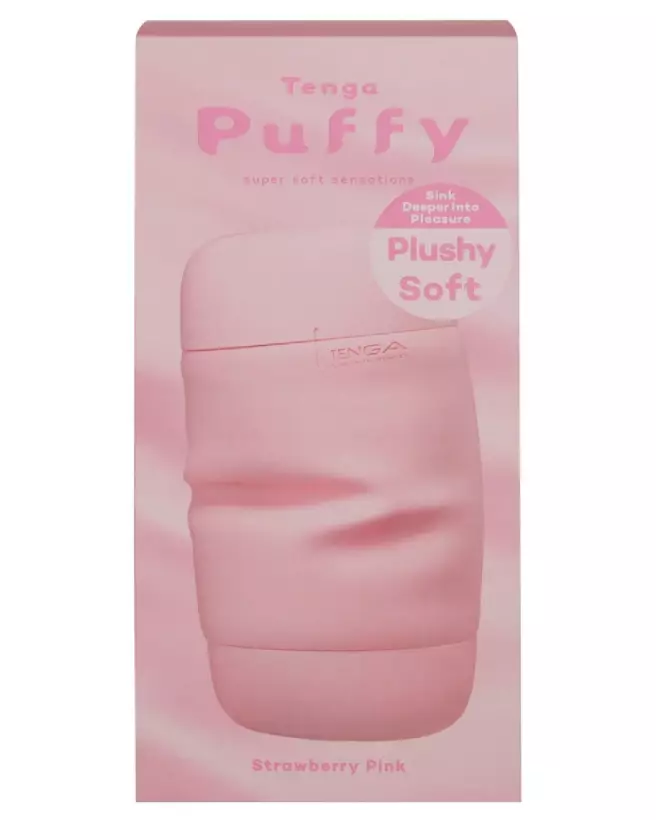 Image du Masturbateur TENGA Puffy Strawberry Pink - Confort et Design Élégant-1