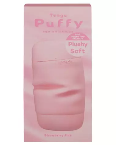 Image du Masturbateur TENGA Puffy Strawberry Pink - Confort et Design Élégant-1