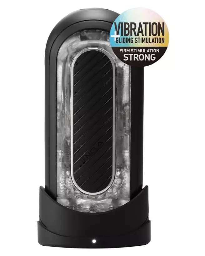 Image du Flip Zero Gravity Black Electr de TENGA, masturbateur haut de gamme-1