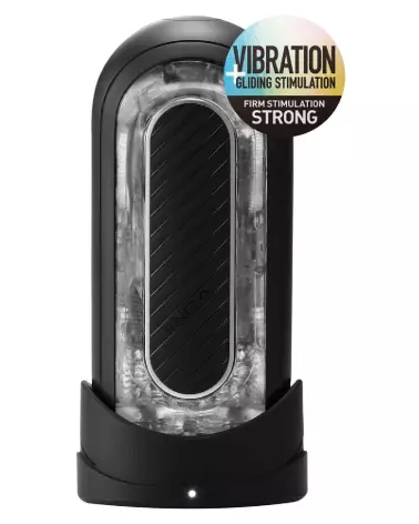 Image du Flip Zero Gravity Black Electr de TENGA, masturbateur haut de gamme-1