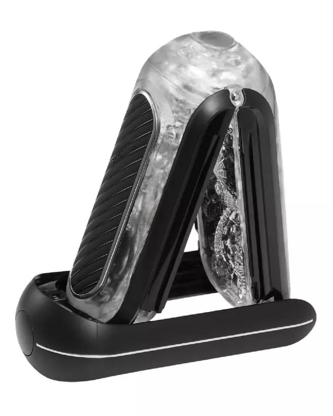Image du Flip Zero Gravity Black Electr de TENGA, masturbateur haut de gamme-3