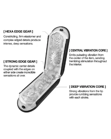 Image du Flip Zero Gravity Black Electr de TENGA, masturbateur haut de gamme-6