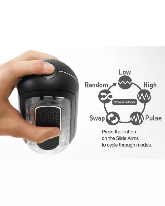 Image du Flip Zero Gravity Black Electr de TENGA, masturbateur haut de gamme-7