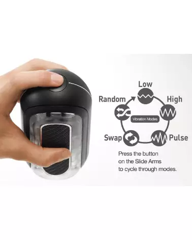 Image du Flip Zero Gravity Black Electr de TENGA, masturbateur haut de gamme-7