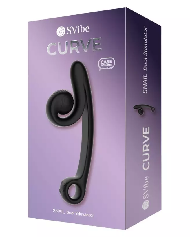 Image du SVibe Curve Black, vibrateur Rabbit ergonomique pour plaisir intense-1