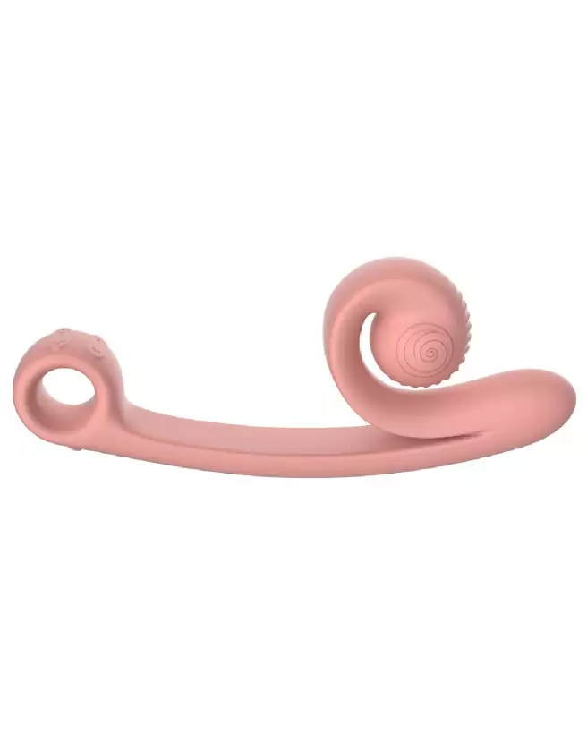Image du vibromasseur SVibe Curve Peachy Pink, rabbit stimulant clitoridien en rose pêche-2