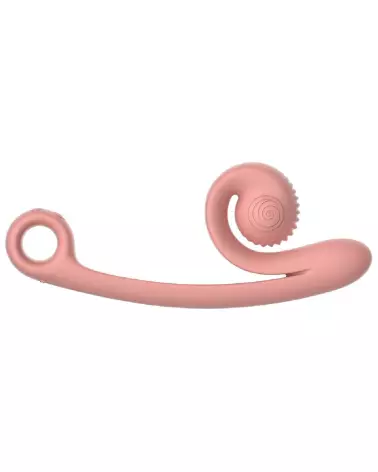 Image du vibromasseur SVibe Curve Peachy Pink, rabbit stimulant clitoridien en rose pêche-3