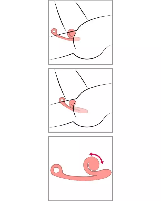 Image du vibromasseur SVibe Curve Peachy Pink, rabbit stimulant clitoridien en rose pêche-5