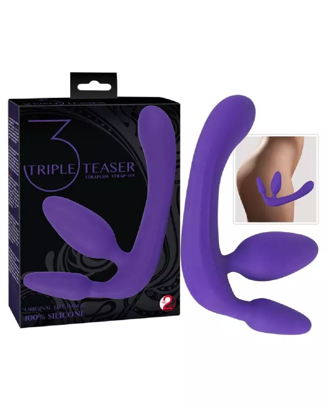 Strapless Strap-On innovant pour stimulation mutuelle sans harnais-6