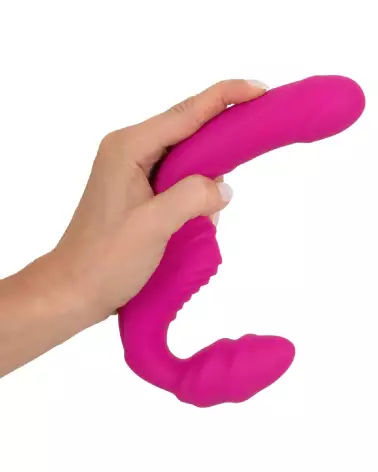 Image du Strapless Strap-On, gode ceinture sans harnais vibrant, en silicone premium-6