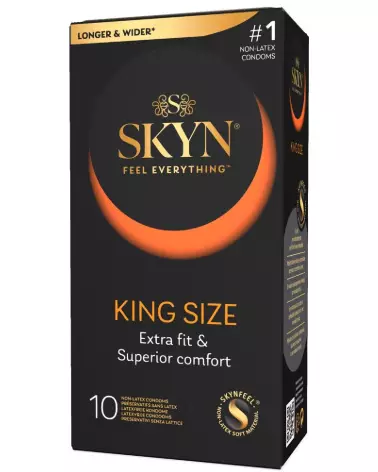 Image des préservatifs SKYN King Size sans latex pour sensibilité accrue et confort optimal-1