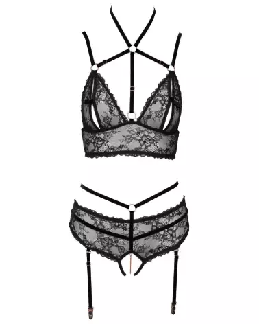 Photo de l'ensemble Bra Set noir taille L par Abierta Fina, élégance et confort-5