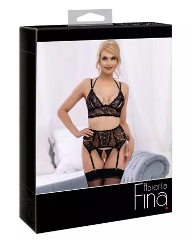 Photo de l'ensemble Bra Suspender Set S d'Abierta Fina en lingerie fine et séduisante-1