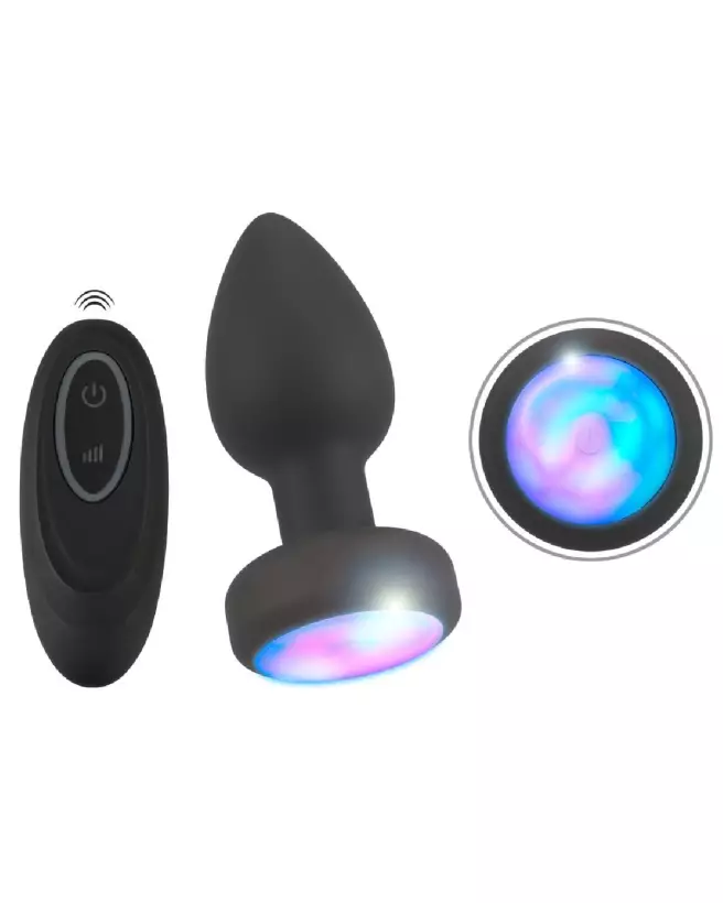 Image du ANOS RC Flashing Butt Plug avec éclairage LED, parfait pour une stimulation anale sécurisée et intense-2