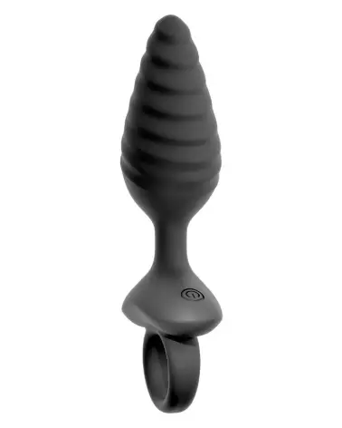 Plug Anal Twisted ANOS en silicone flexible, design torsadé pour plaisir accru-3
