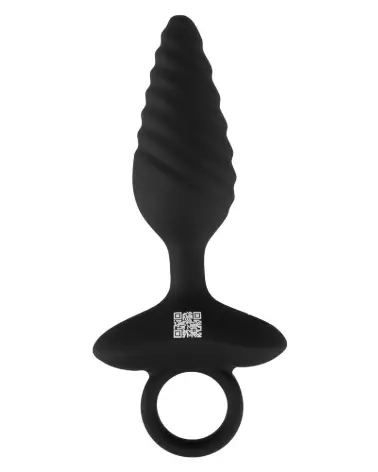 Plug Anal Twisted ANOS en silicone flexible, design torsadé pour plaisir accru-4