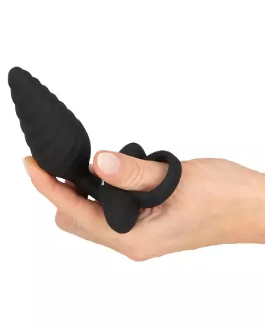 Plug Anal Twisted ANOS en silicone flexible, design torsadé pour plaisir accru-7