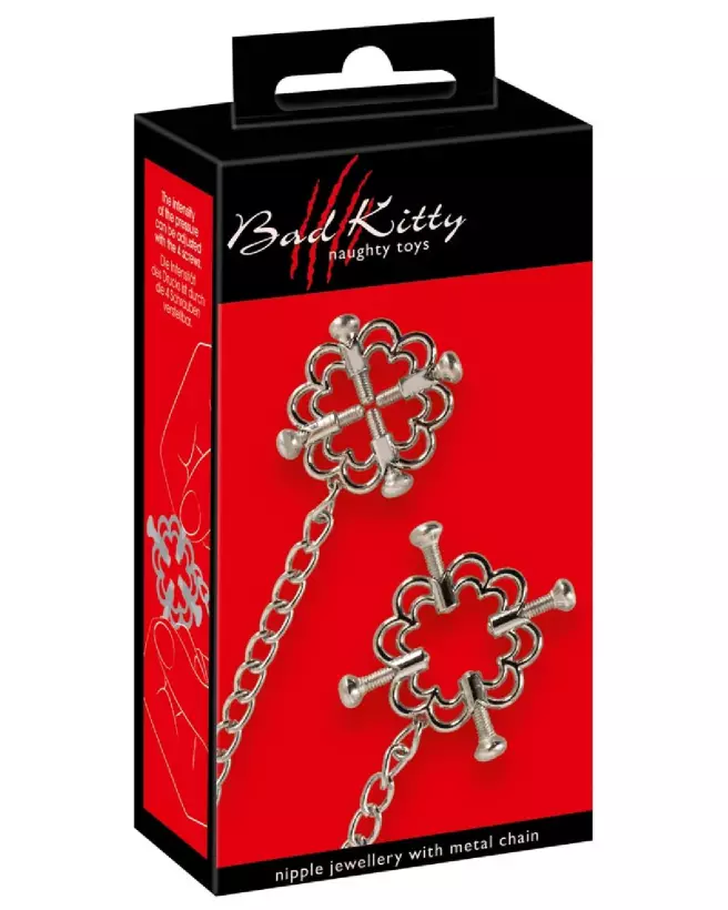 Image de Bad Kitty Nipple Jewellery, pinces à tétons élégantes-1