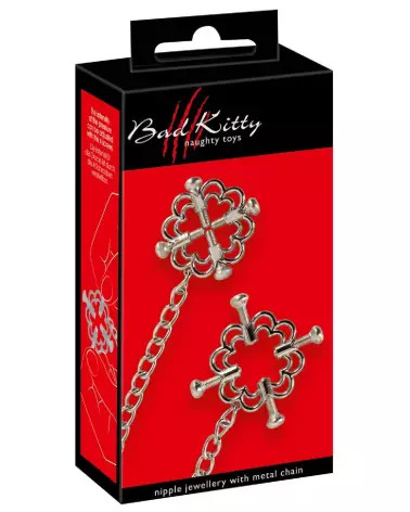 Image de Bad Kitty Nipple Jewellery, pinces à tétons élégantes-1