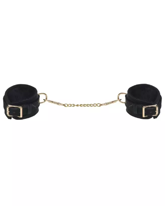 Menottes Bad Kitty Velvet Black en velours pour confort et sécurité optimisés-5