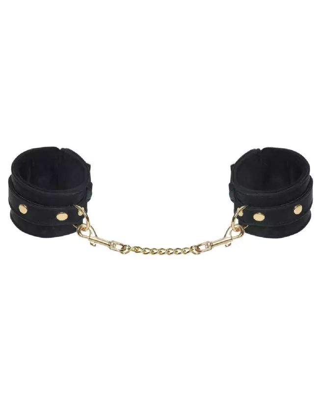 Menottes Bad Kitty Velvet Black en velours pour confort et sécurité optimisés-6