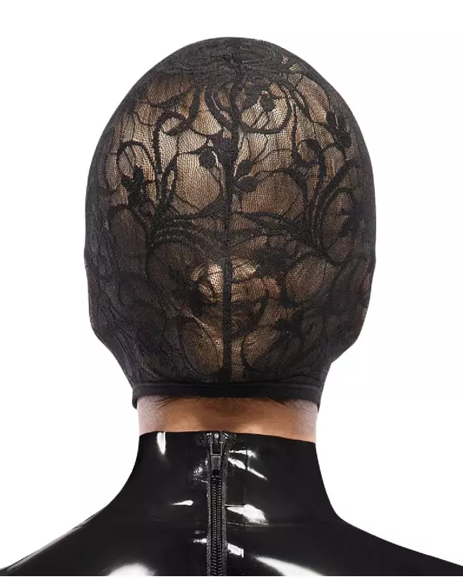 Masque de tête Bad Kitty en cuir pour jeux de rôle et soirées érotiques-5