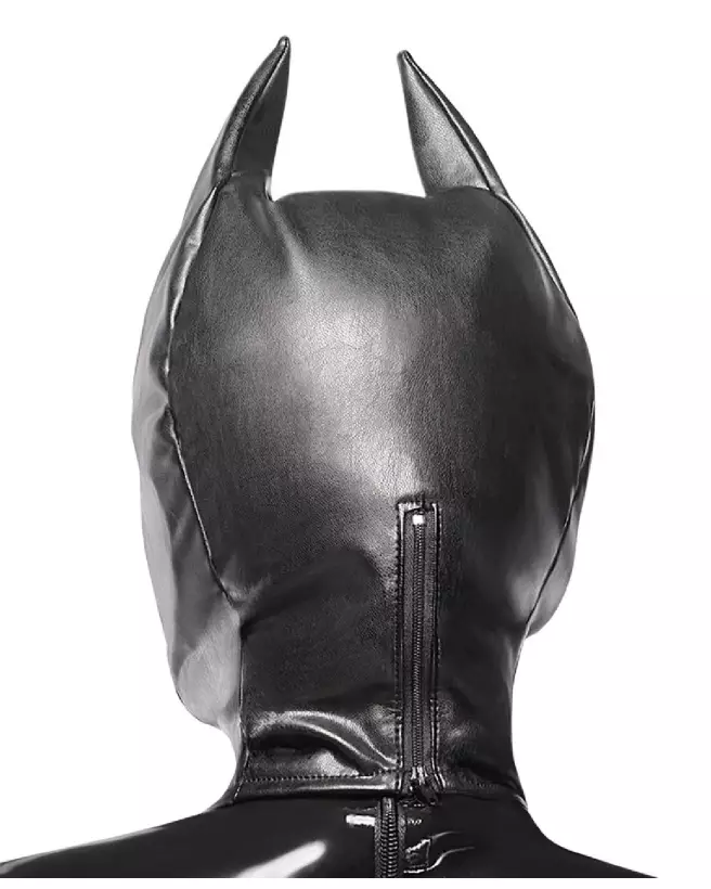 Masque de tête Bad Kitty en latex pour jeux de rôle et soirées costumées-4