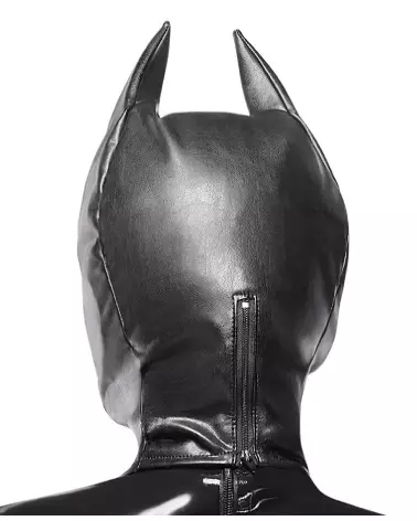 Masque de tête Bad Kitty en latex pour jeux de rôle et soirées costumées-4