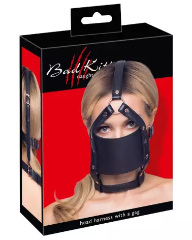 Harnais de tête Bad Kitty pour jeux de rôle et soumission-1