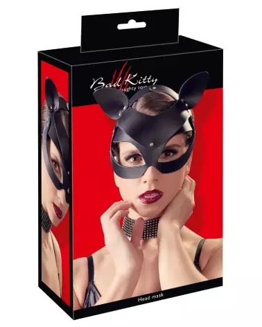Masque Bad Kitty avec strass pour jeux de rôle et soirées costumées-1