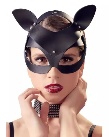 Masque Bad Kitty avec strass pour jeux de rôle et soirées costumées-2