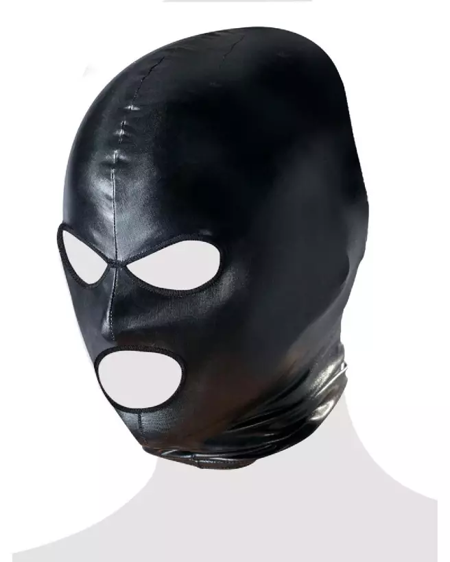 Masque noir Bad Kitty élégant pour soirées thématiques et jeux de rôle-5
