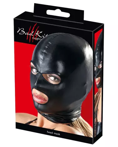 Masque noir Bad Kitty élégant pour soirées thématiques et jeux de rôle-7
