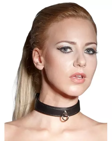Collier de bondage noir BK par Bad Kitty pour jeux de soumission et BDSM-3