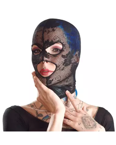 Masque noir Bad Kitty élégant et confortable pour soirées thématiques-3