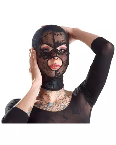 Masque noir Bad Kitty élégant et confortable pour soirées thématiques-4