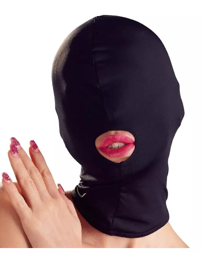 Image du masque bouche noir BK de Bad Kitty, idéal pour jeux de rôle et style mystérieux-2