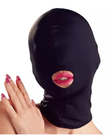 Image du masque bouche noir BK de Bad Kitty, idéal pour jeux de rôle et style mystérieux-2