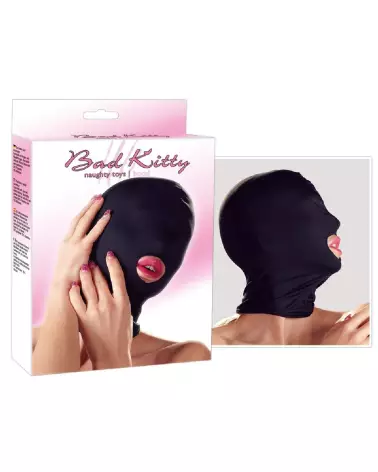Image du masque bouche noir BK de Bad Kitty, idéal pour jeux de rôle et style mystérieux-6