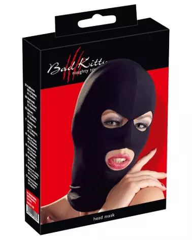 Masque Head Mask Eyes & Mouth BK par Bad Kitty pour jeux de rôle et sensations fortes-1