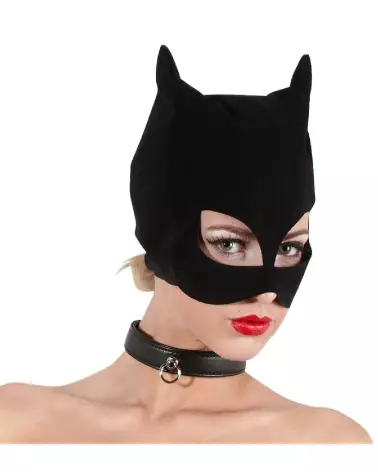 Masque de chat noir Bad Kitty pour jeux de rôle et soirées costumées-2