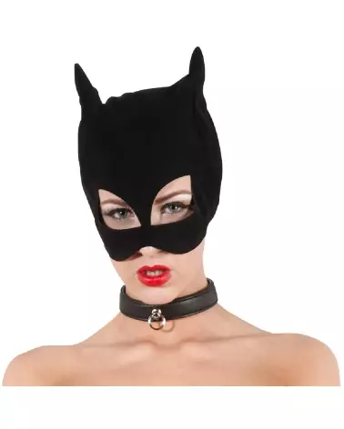 Masque de chat noir Bad Kitty pour jeux de rôle et soirées costumées-3