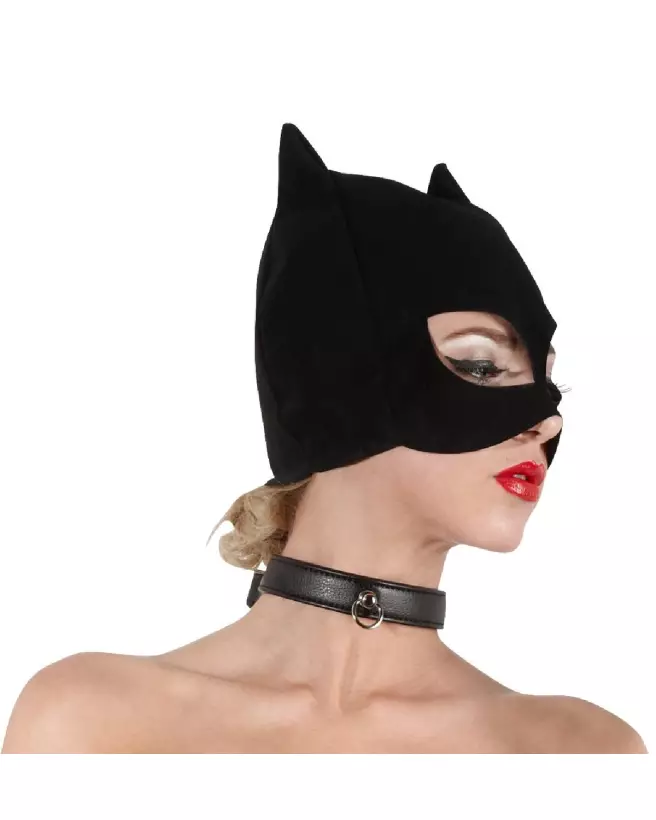 Masque de chat noir Bad Kitty pour jeux de rôle et soirées costumées-5