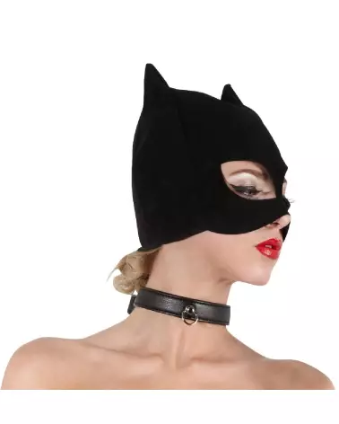 Masque de chat noir Bad Kitty pour jeux de rôle et soirées costumées-5