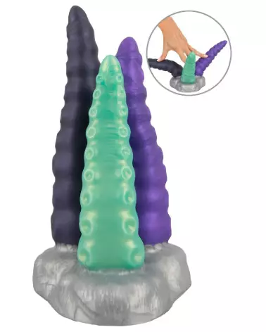 Image du Beasty Cocks Triple Tentacle, sextoy créatif à trois tentacules-2